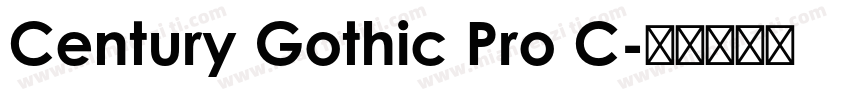 Century Gothic Pro C字体转换